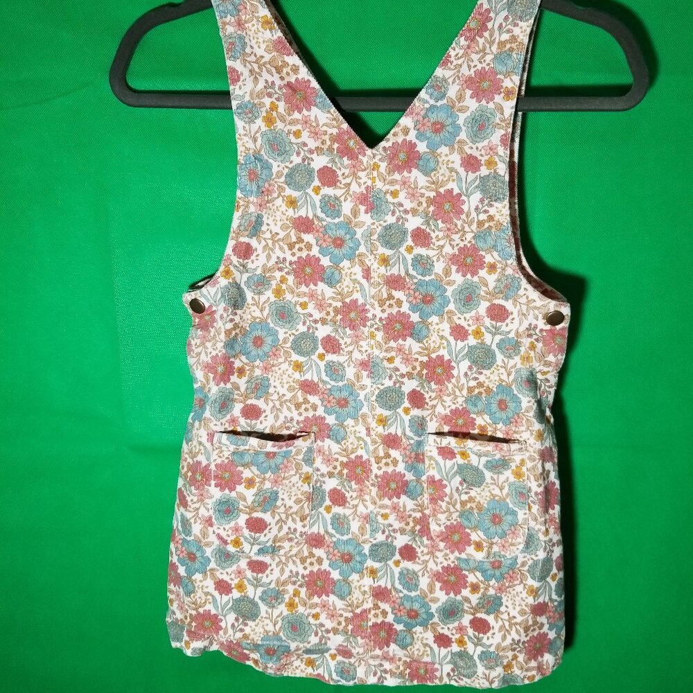 TOMMY BAHAMA Girls Floral Retro Dress Size 8 Corduroy Colorful